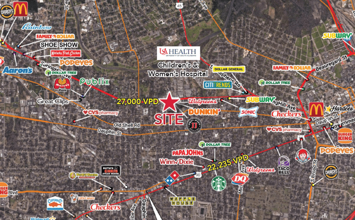 Pictures of Retail property located at 1763 SpringHill Ave, Mobile, AL 36607 for lease - image #1
