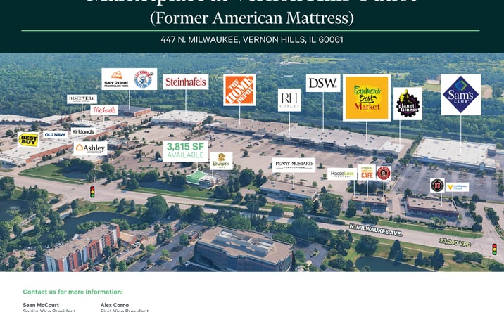 Pictures of Retail property located at 447 North Milwaukee Avenue, Vernon Hills, IL 60061 for lease - image #1