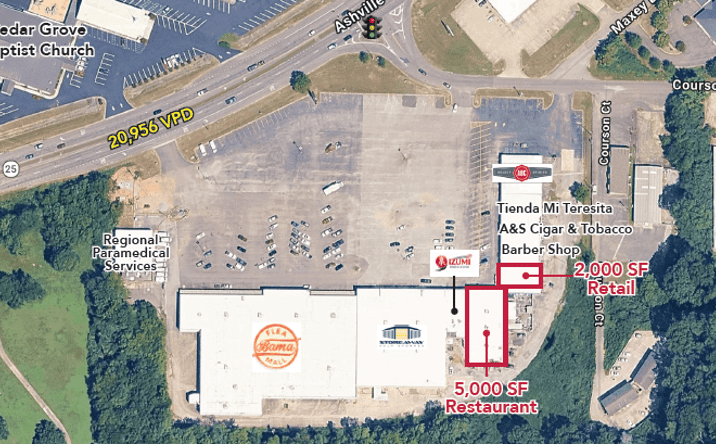 Pictures of Retail, Restaurant property located at 1621 Ashville Road, Leeds, AL 35094 for lease - image #1