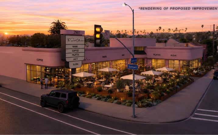 Pictures of Retail, Restaurant property located at 2501 West Sunset Boulevard, Los Angeles, CA 90026 for lease - image #1