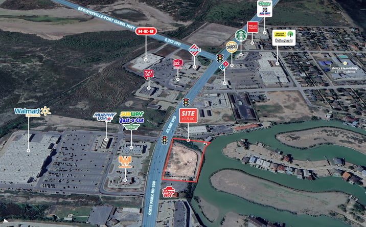 Pictures of Retail property located at NEC 2nd St & Hwy 100, Port Isabel, TX 78578 for lease - image #1