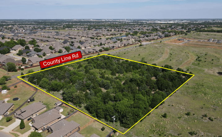 Pictures of Land property located at County Line Rd and SW 29th St, Oklahoma City, OK 73179 for lease - image #1