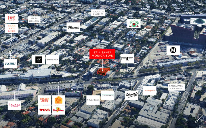 Pictures of Retail, Special Purpose property located at 8714 Santa Monica Blvd, West Hollywood, CA 90069 for lease - image #1