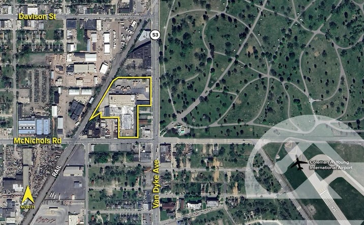 Pictures of Industrial property located at 17157 Van Dyke Ave, Detroit, MI 48234 for lease - image #1