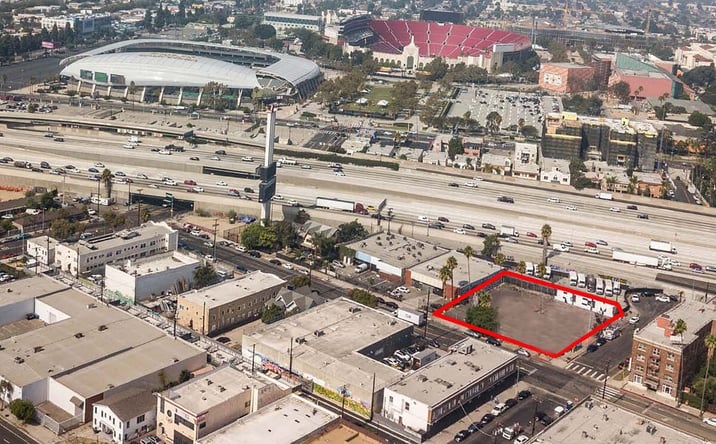 Pictures of Land property located at 3801 S Grand Ave, Los Angeles, CA 90037 for lease - image #1