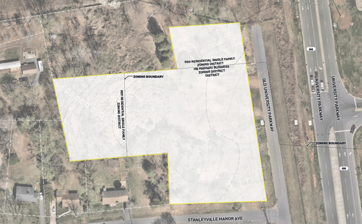 Pictures of Land property located at 6444 University Parkway, Winston-Salem, NC 27105 for lease - image #1