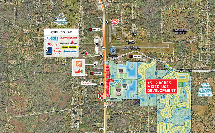 Pictures of Land, Special Purpose property located at US Hwy 98 & Penn Drive, Crystal River, FL 34429 for lease - image #1