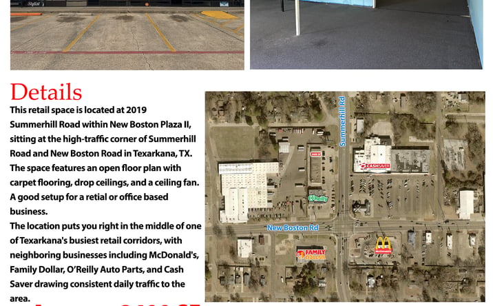 Pictures of Special Purpose property located at 2019 Summerhill Road, Texarkana, TX 75501 for lease - image #1