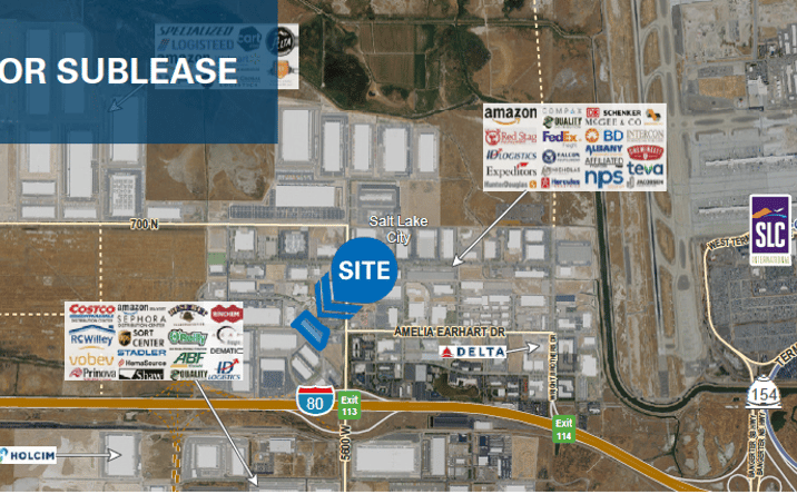 Pictures of Industrial, Special Purpose property located at 5725 West Amelia Earhart Drive, Salt Lake City, UT 84116 for lease - image #1