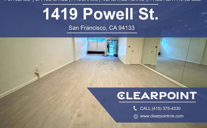 Pictures of Retail, Special Purpose property located at 1419 Powell Street, SF, CA 94133 for lease - image #1