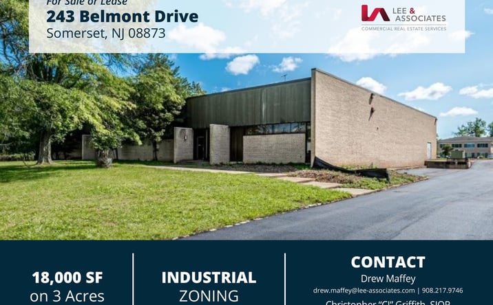 Pictures of Industrial property located at 243 Belmont Drive, Somerset, NJ 08873 for lease - image #1