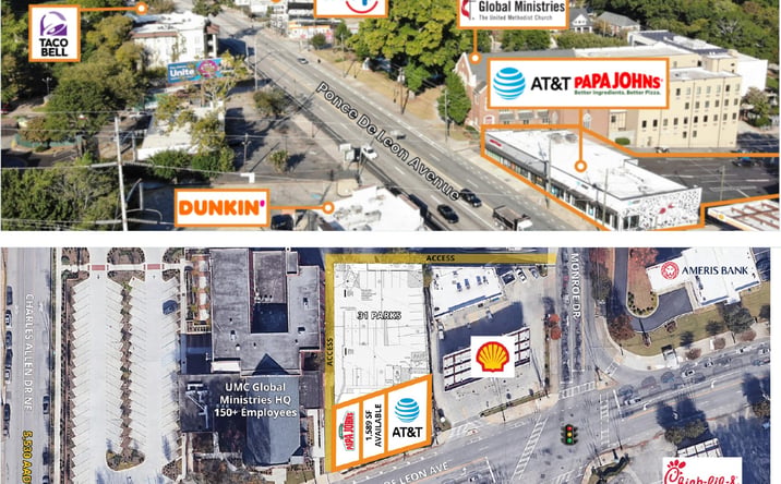 Pictures of Retail, Restaurant, Special Purpose property located at 470 Ponce de Leon Avenue, Atlanta, GA 30308 for lease - image #1