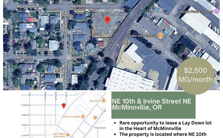 Pictures of Land property located at NE 10th & Irvine Street NE, McMinnville, OR 97128 for lease - image #1