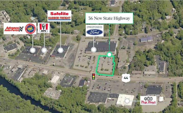 Pictures of Retail, Land property located at 36 NEW STATE HWY, RAYNHAM, MA 02767-5423 for lease - image #1