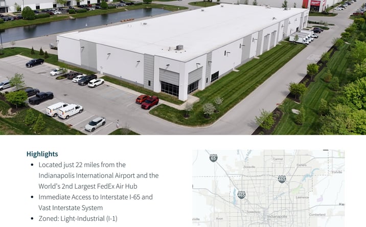 Pictures of Industrial property located at 2243 Southtech Dr, Greenwood, IN 46143-7900 for lease - image #1