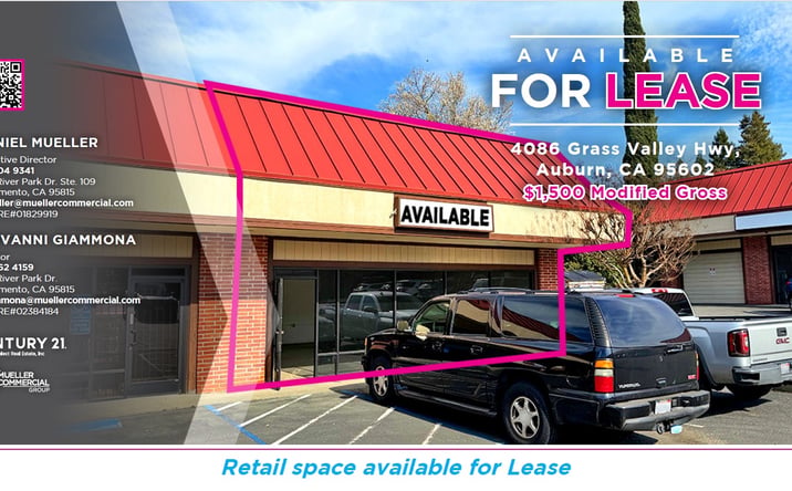 Pictures of Retail property located at 4086 Grass Valley Highway, Auburn, CA 95602 for lease - image #1
