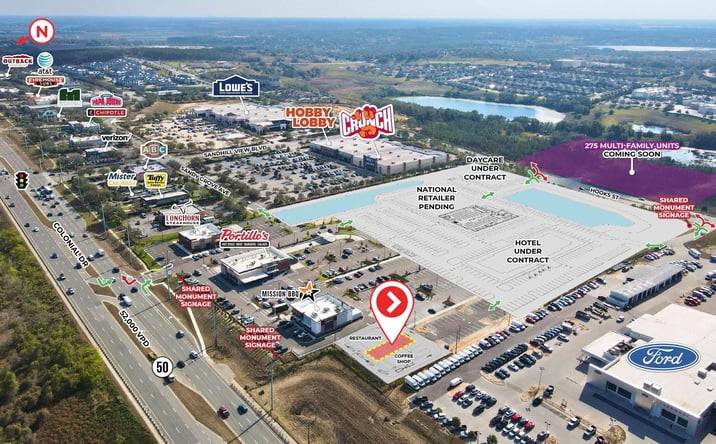 Pictures of Retail, Restaurant property located at Sr 50 & Sandhill View Blvd, Clermont, FL 34711 for lease - image #1