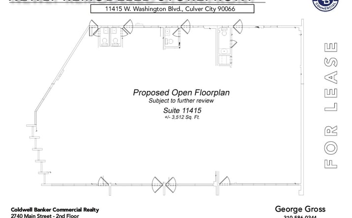 Pictures of Retail property located at 11415 Washington Blvd, Culver City, CA 90066 for lease - image #1