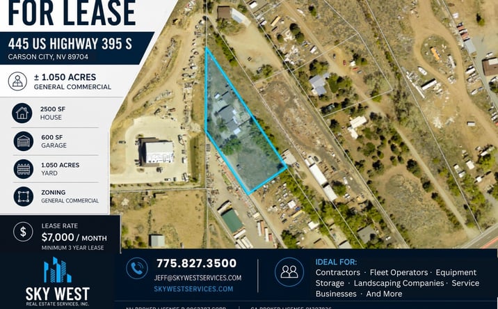Pictures of Land property located at 445 US Hwy 395, Carson City, NV 89704 for lease - image #1