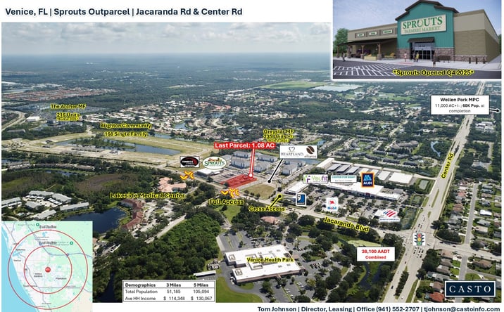 Pictures of Retail, Land, Restaurant property located at 1140 Jacaranda Blvd, Venice, FL 34292 for lease - image #1