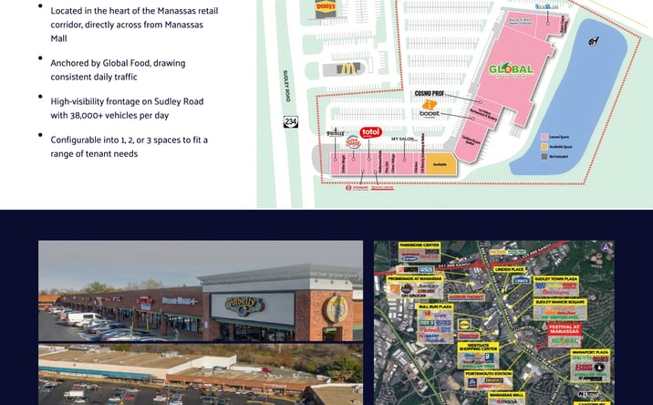 Pictures of Retail property located at 10352 Festival Lane, Manassas, VA 20109 for lease - image #1