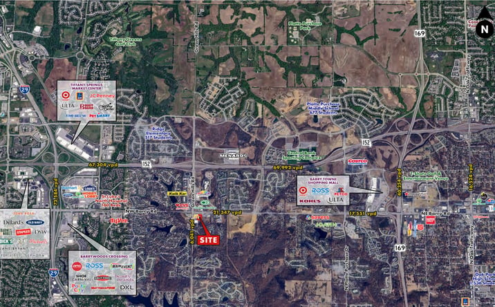 Pictures of Retail, Land, Restaurant property located at SEC Barry Road & Green Hills Road, Kansas City, MO 64151 for lease - image #1