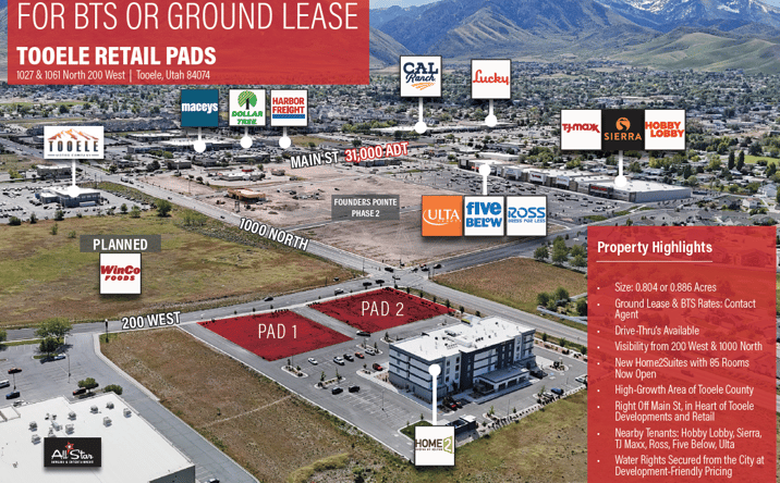 Pictures of Retail, Land, Restaurant property located at 1027 North 200 West, Tooele, UT 84074 for lease - image #1