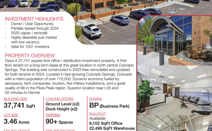 Pictures of Industrial property located at 11675 Ridgeline Dr, Colorado Springs, CO 80921 for lease - image #1
