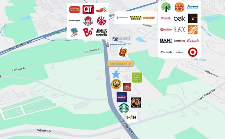 Pictures of Retail property located at 1260 Jonesboro Road, McDonough, GA 30253 for lease - image #1