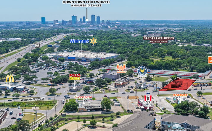 Pictures of Land property located at 963 N Beach St, Fort Worth, TX 76111 for lease - image #1