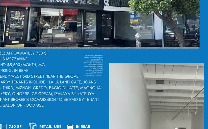 Pictures of Retail property located at 8368 West 3rd Street, Los Angeles, CA 90048 for lease - image #1