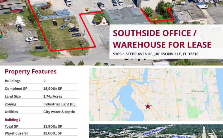 Pictures of Industrial property located at 5109-1 Stepp Avenue, Jacksonville, FL 32216 for lease - image #1