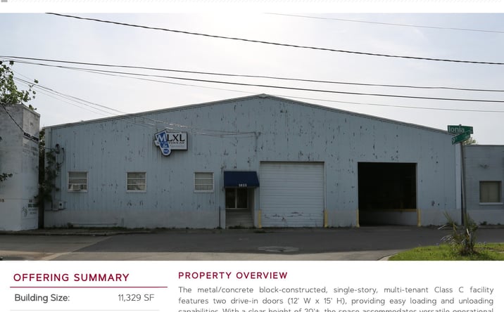 Pictures of Industrial property located at 1855 Ionia St, Jacksonville, FL 32206 for lease - image #1