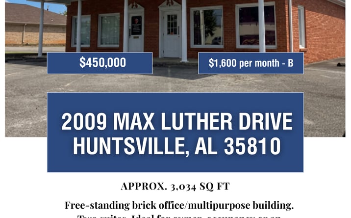 Pictures of Office property located at 2009 Max Luther Drive NW, Huntsville, AL 35810 for lease - image #1
