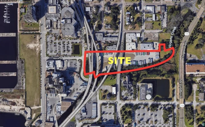 Pictures of Land property located at 601 E. Adams Street, Jacksonville, FL 32202 for lease - image #1