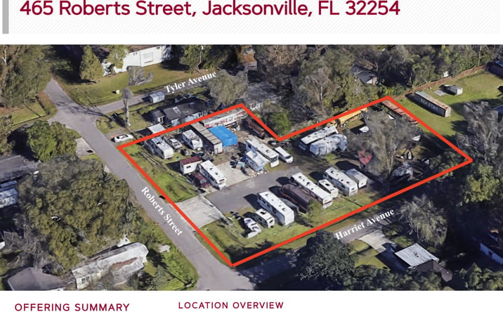 Pictures of Land property located at 465 Roberts Street, Jacksonville, FL 32254 for lease - image #1