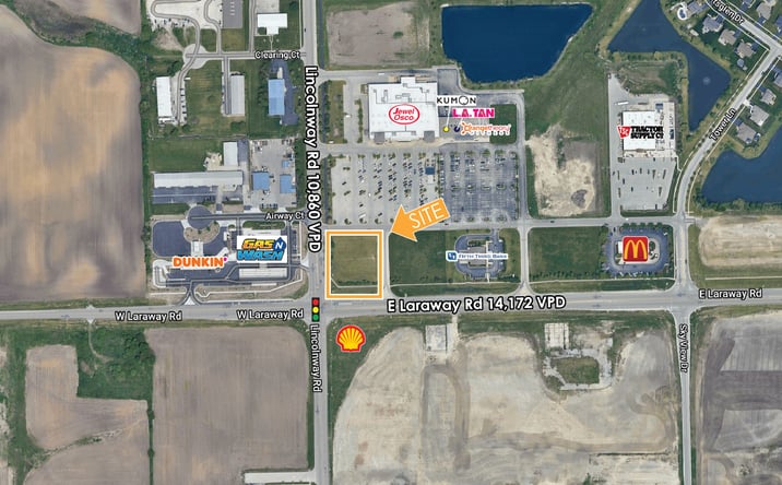 Pictures of Retail property located at 2021 E Laraway Rd, New Lenox, IL 60433 for lease - image #1