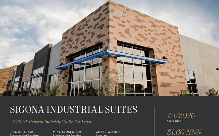Pictures of Industrial property located at 21575 North 11th Place, Phoenix, AZ 85024 for lease - image #1