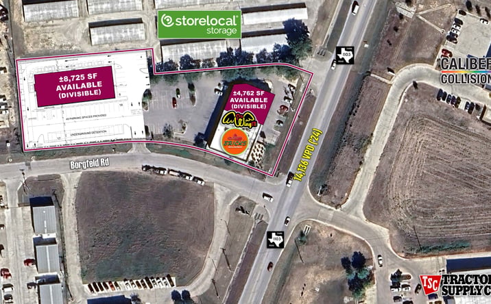 Pictures of Retail, Restaurant property located at NWQ of FM 1103 & Schneider Dr, Cibolo, TX 78108 for lease - image #1