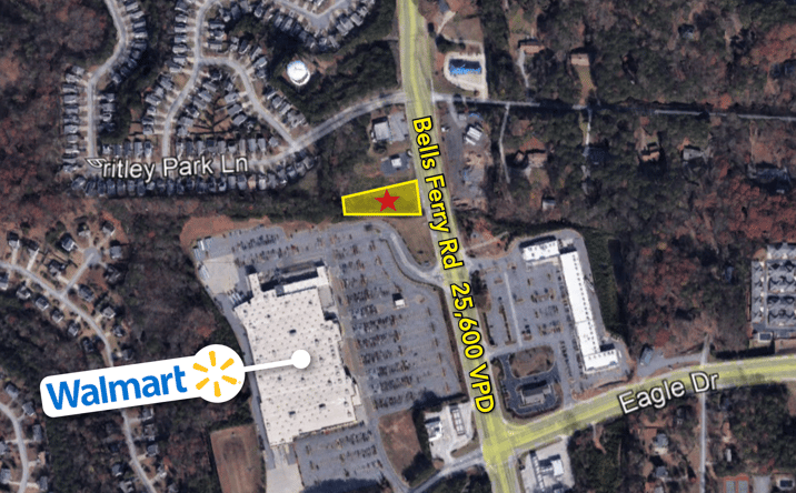 Pictures of Land property located at 6439 Bells Ferry Rd, Woodstock, GA 30189 for lease - image #1