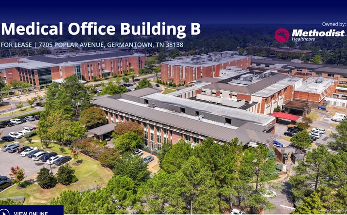 Pictures of Office property located at 7705 Poplar Avenue, Germantown, TN 38138 for lease - image #1