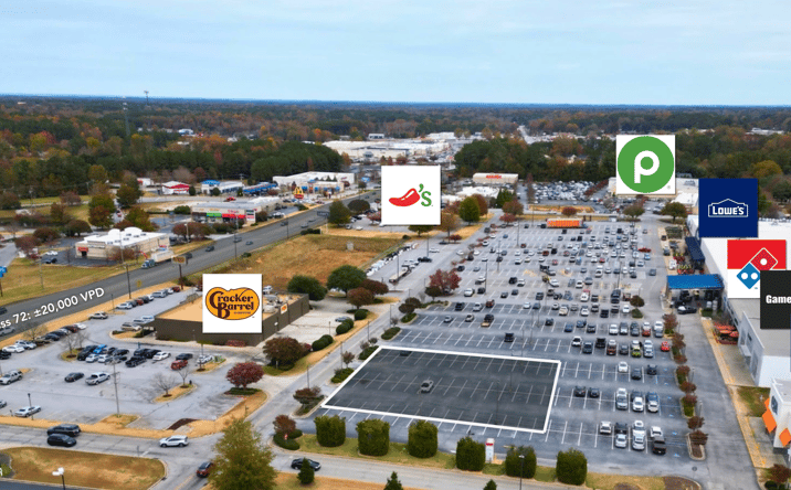 Pictures of Retail, Land property located at 515 By-pass 72 Northwest, Greenwood, SC 29649 for lease - image #1