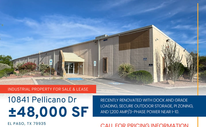 Pictures of Industrial property located at 10841 Pellicano Dr, El Paso, TX 79935 for lease - image #1