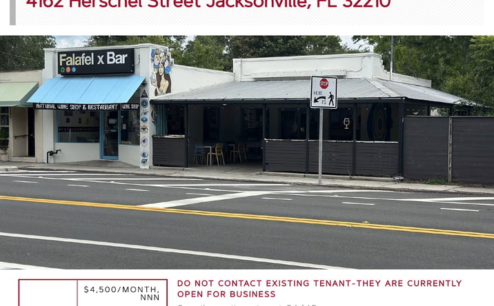 Pictures of Restaurant property located at 4162 Herschel Street, Jacksonville, FL 32210 for lease - image #1