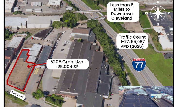 Pictures of Industrial property located at 5205 Grant Ave., Cleveland, OH 44105 for lease - image #1