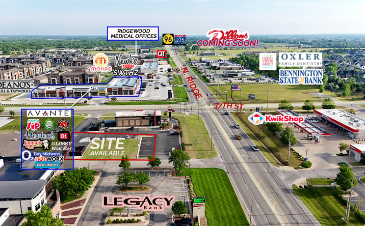 Pictures of Land property located at 3733 Ridge Road, Wichita, KS 67205 for lease - image #1