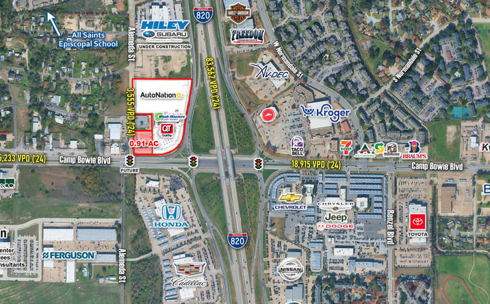 Pictures of Retail, Land property located at NWC I-820 & Camp Bowie Blvd, Fort Worth, TX 76116 for lease - image #1