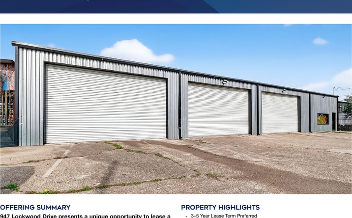 Pictures of Industrial property located at 947 Lockwood Drive, Houston, TX 77020 for lease - image #1