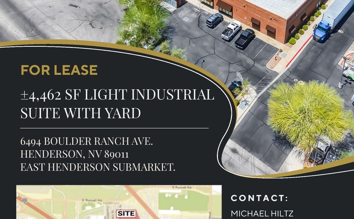 Pictures of Industrial property located at 6494 Boulder Ranch Ave., Henderson, NV 89011 for lease - image #1