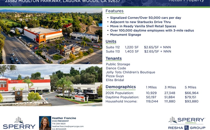 Pictures of Retail property located at 23582 Moulton Parkway, Laguna Woods, CA 92637 for lease - image #1